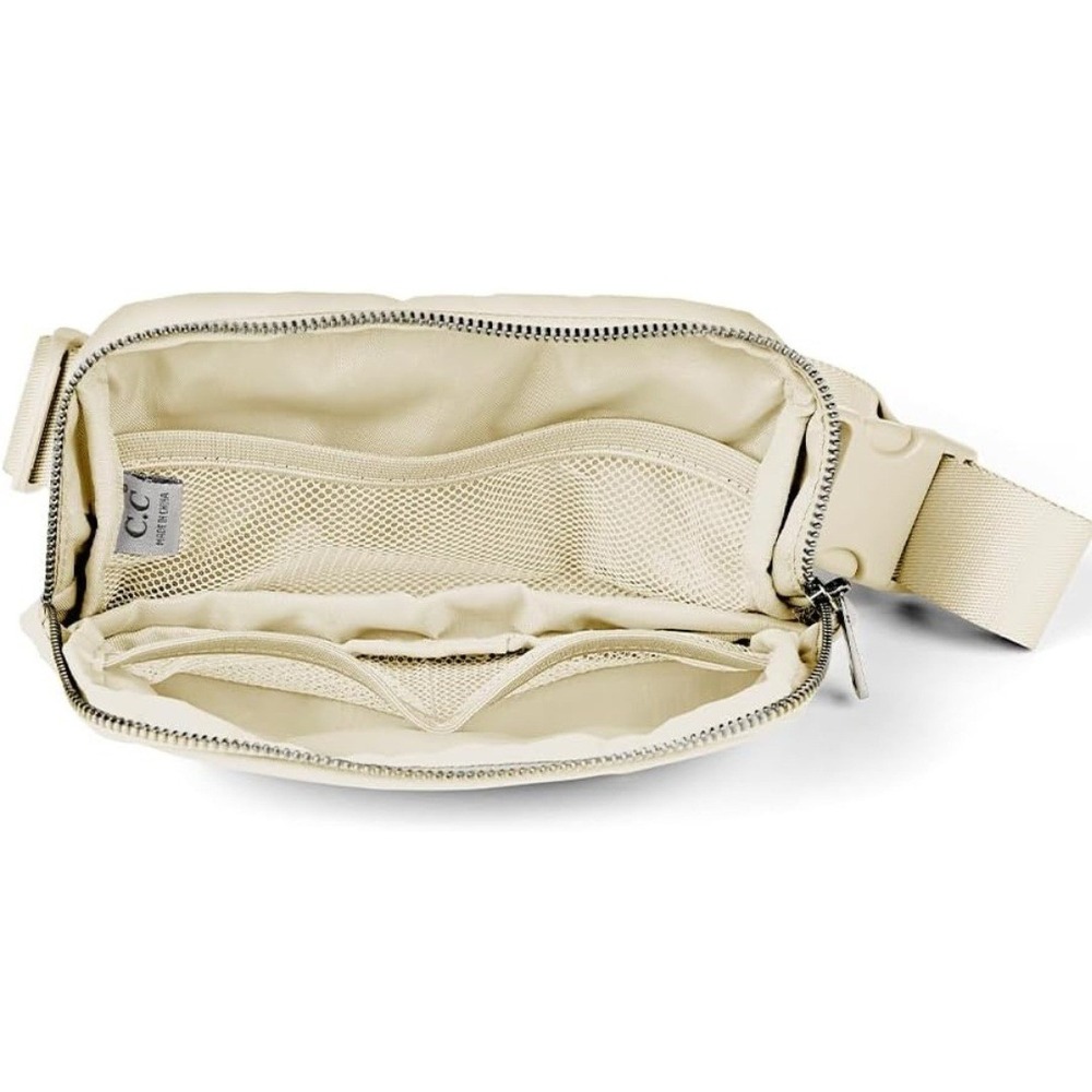 CC BEANIE Cream Camo Fanny Pack Belt Bag Adjustable Strap Zipper Pouch NWT - Picture 7 of 10